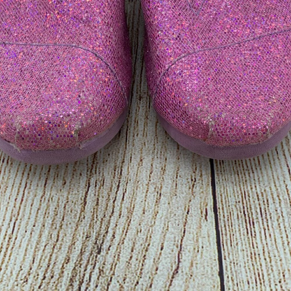 🎉Toms Pink Glitter Slip Ons - Picture 7 of 12